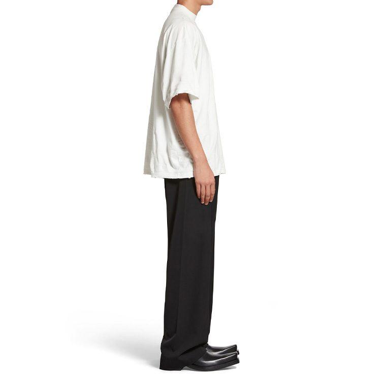 Balenciaga Футболка Свободный крой Унисекс Белый 744439TOVM79079