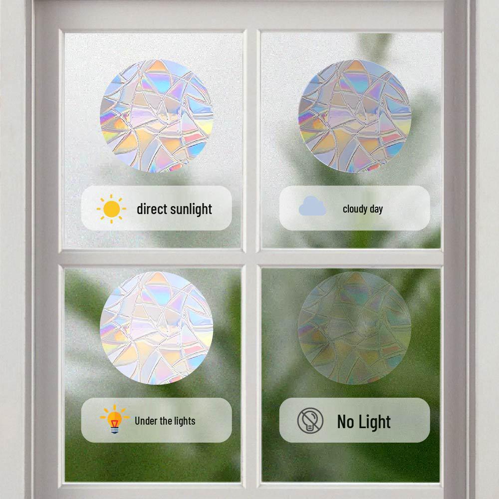 Наклейка на стекло окна Aike Sun Prism Радужная Бабочка