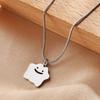 Silver Titanium Steel Variety Little Monster Necklace Trendy Cute Little Ghost Hip Hop Collarbone Chain Fashion Pendant