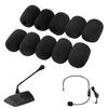HAUUFENN Microphone Sponge Windscreen Covers, Disposable, Lapel Microphone Windscreens, Compatible with B-COM, Small Microphones, Washable, Set of 12