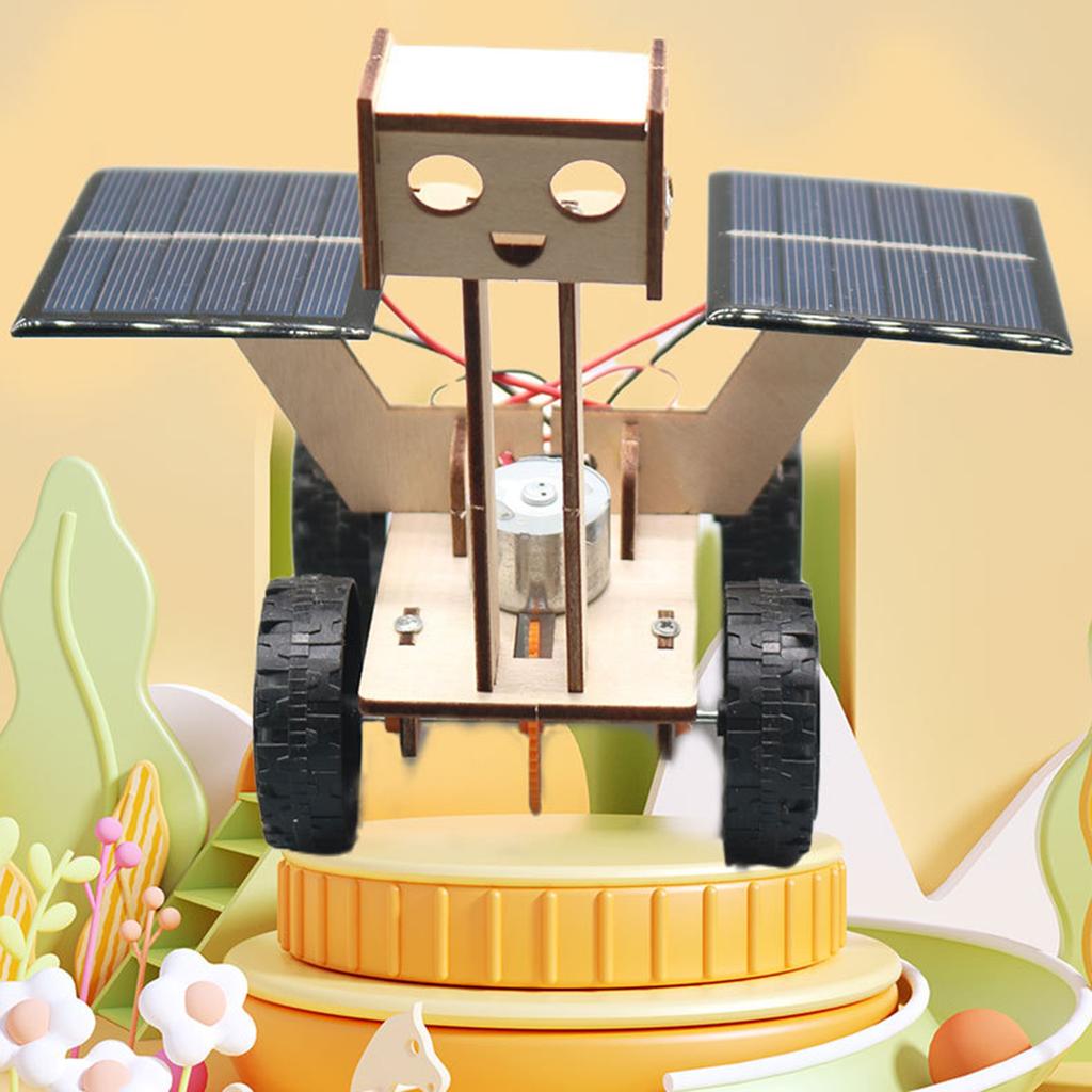 Мини-солнечная машина, набор для самостоятельной сборки игрушек, наборы для науки STEM, игрушки, самодельные модели автомобилей на солнечных батареях из дерева для студентов и учителей