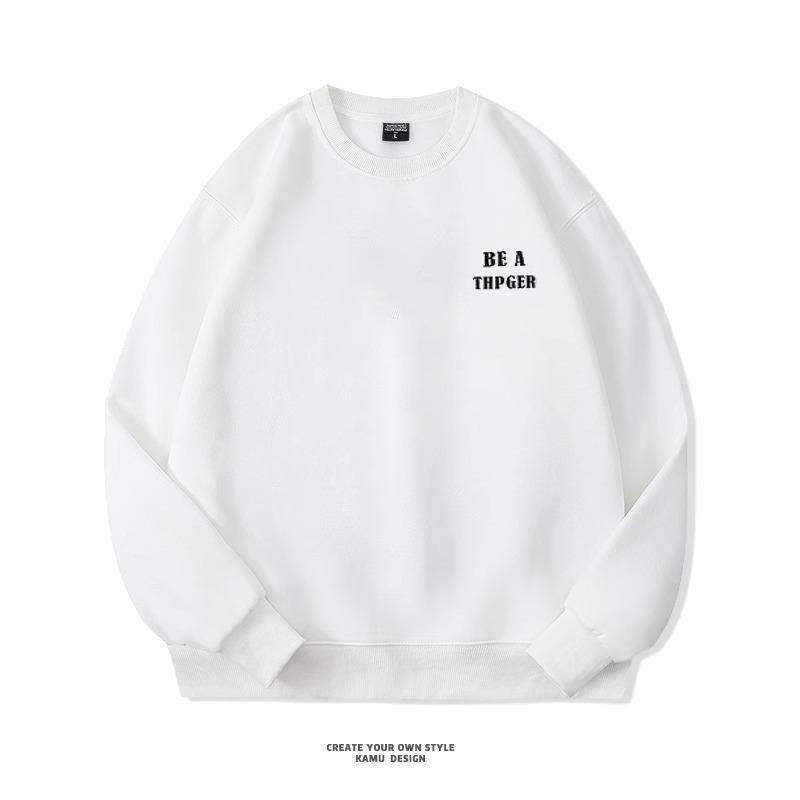 Мужские топы с длинным рукавом из мягкой высококачественной ткани с принтом, устойчивые к сминанию, уличные спортивные повседневные дышащие свободные модные трендовые удобные