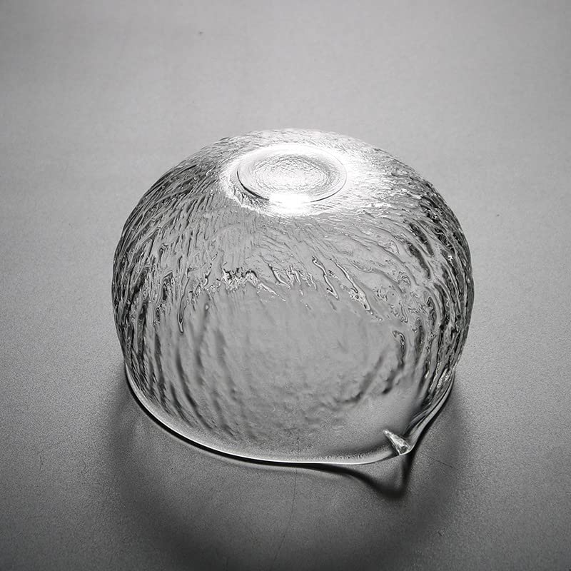 Heat-resistant Glass Matcha Bowl, Clear, Approximately 12.3cm X 7.2cm High, Perfect for Tea Ceremony, Tea Ceremonies, Practice, or As a Gift.