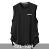 Большие размеры 4XL-10XL Летний Черный Жилет Без Рукавов Футболка для Мужчин Топы Повседневная Оверсайз Футболка Летняя Мужская Одежда
