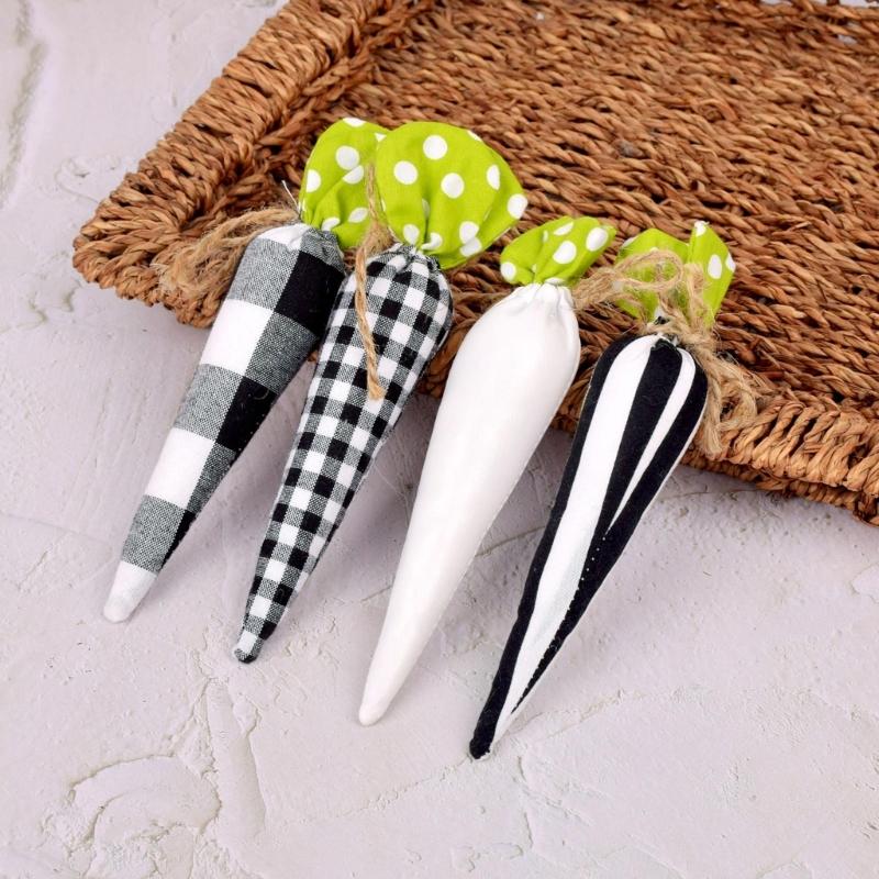 Easter Festive Fabric Carrot Ornament Enhances Holiday Easter Party Happy Easter Day Decorations