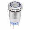 19mm 12-24V Waterproof Stainless Selflocking  ing Push Button   Red LED