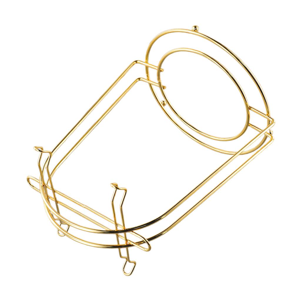 Metal Tea Cup and Saucer Holder Rack with Water Drainage System for Home and Restaurant Kitchen Cup Organization