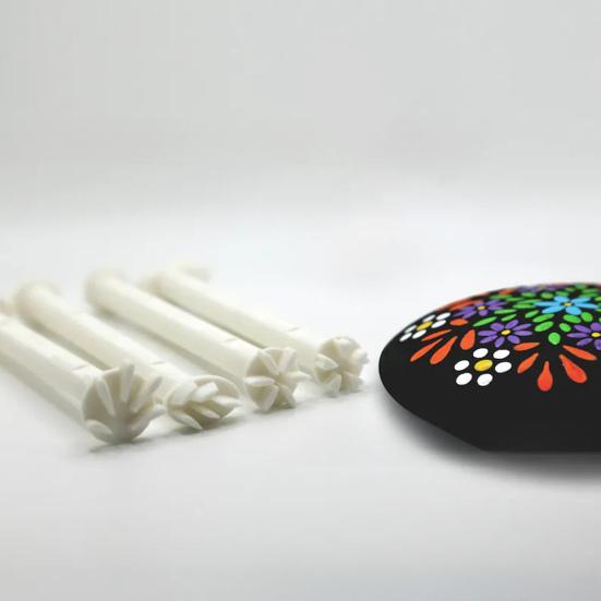 5 шт. Инструменты для точечной росписи цветов DIY Граффити Искусство Ремесла Изготовление открыток Цветочное искусство Штамп Ручка Профессиональные инструменты для штамповки цветов Точечная живопись