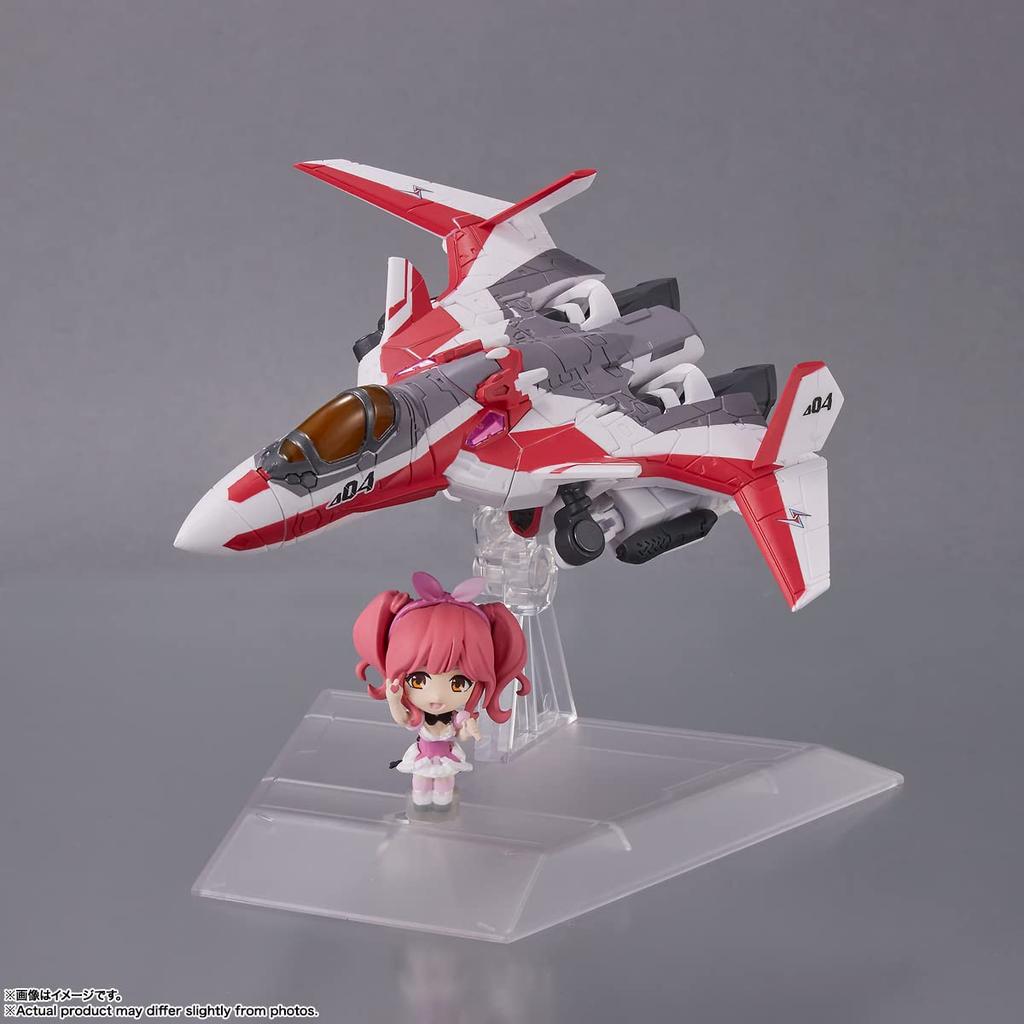 TINY SESSION Macross Delta Siegfried Farina Genus with Makina Nakajima 100mm Painted Movable Figure VF-31C (Mirage Machine) Approx. PVC&ABS