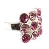 Les Trésors De Lily [E5121] - Pink 'Crystal Love' Designer Ring
