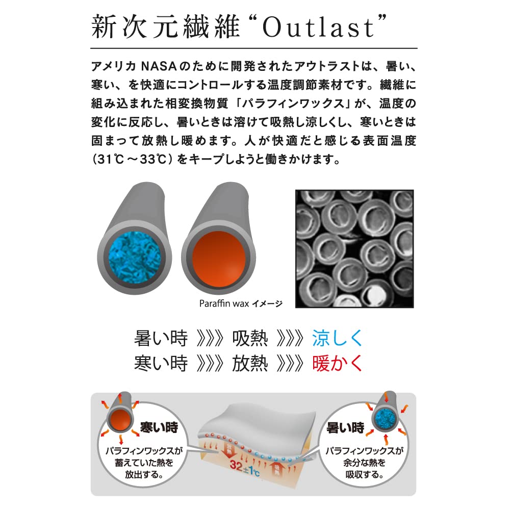 Перчатки Otafuku Всесезонные Длинные внутренние рукава Круглый вырез Регулировка температуры Дезодорирующие Защита от ультрафиолета Компрессионные Черные Размер L [Outlast Women's]