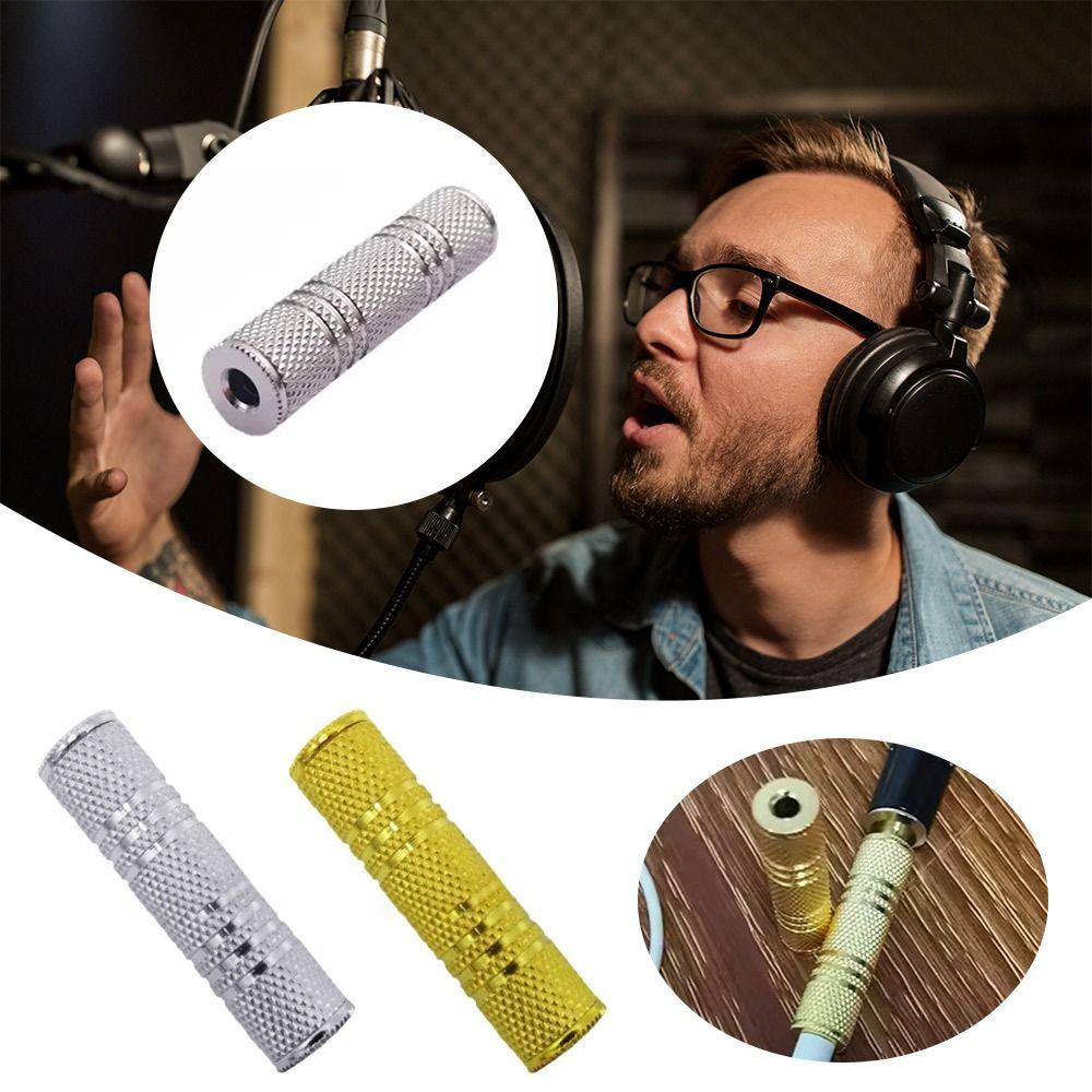 3.5 mm Female to 3.5mm Female 3.5mm Jack Plug Audio Metal Adapter Connectors