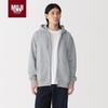 MUJI Мужская толстовка на молнии из смесовой хлопковой ткани
