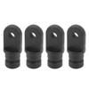 4Pcs Black Nylon Eye End Cap Nylon Round Inside Eye End Cap 4 Pcs Bimini Top Cover Cap  Boats