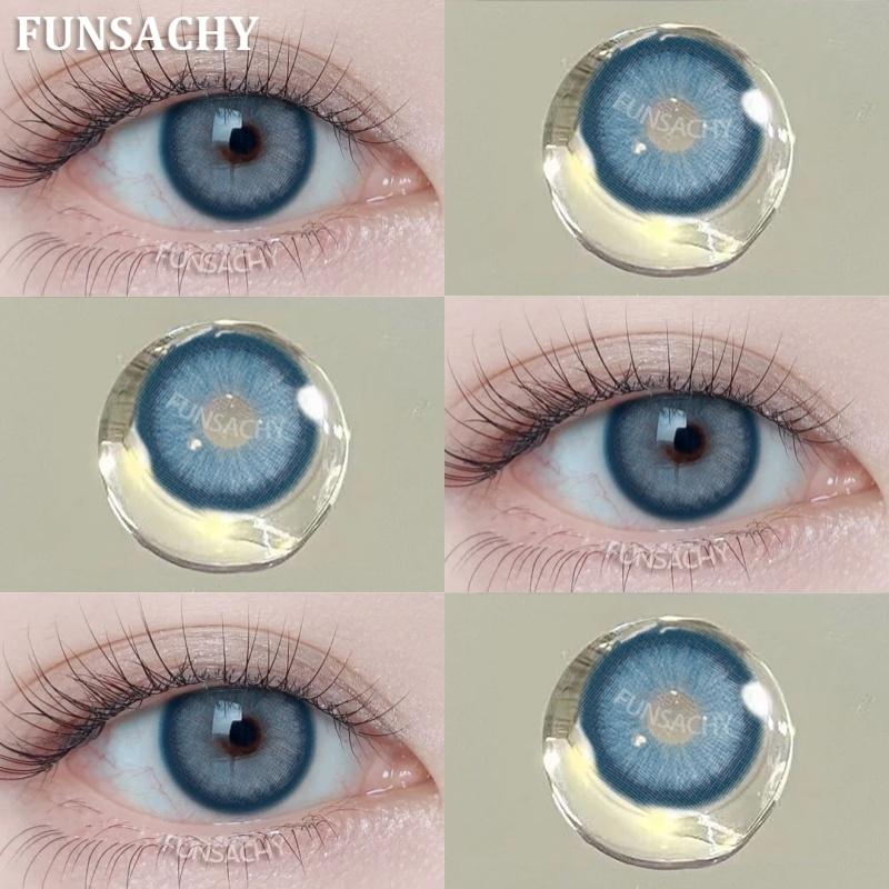 FUNSACHY Brown Korean Lenses Colored Contact Lenses For Eyes Fashion Lens Beautiful Pupil Yearly Use Natural Gray Eye Contacts