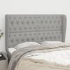 VidaXL Headboard with Ears Light Grey 147x23x118-128 Cm Fabric3118290