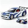 1/24 M3 GTR E46 Металлическая литая модель автомобиля Звук и свет Симуляция Оттяжка Мальчик Игрушечная машина Настольный дисплей Украшение Подарок на день рождения