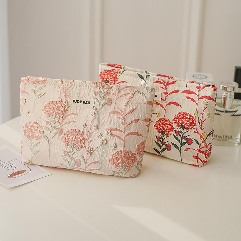 Розовый букет, женская косметичка, портативная губная помада, воздушная подушка, косметика и другие сумки для хранения, высококачественная дорожная косметичка