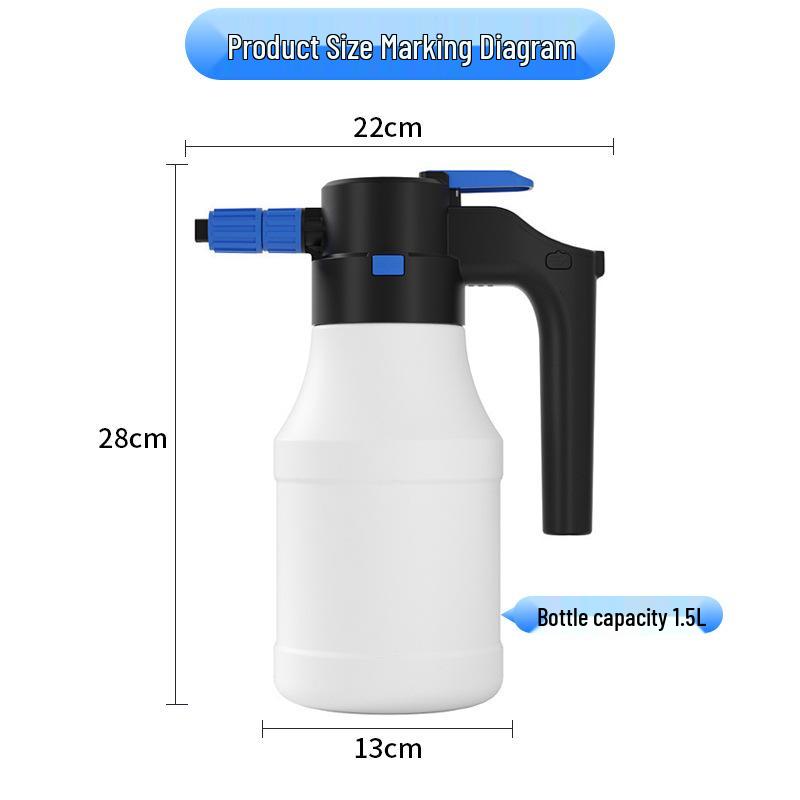 Электрический пенораспылитель для мойки автомобилей, бытовой инструмент для полива и садовый инструмент с воздушным давлением для чистки автомобилей