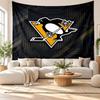 Pittsburgh Penguins Wall Tapestry, Soft Fabric Wall Hanging, Decorative Backdrop For Bedroom Home Wall Art