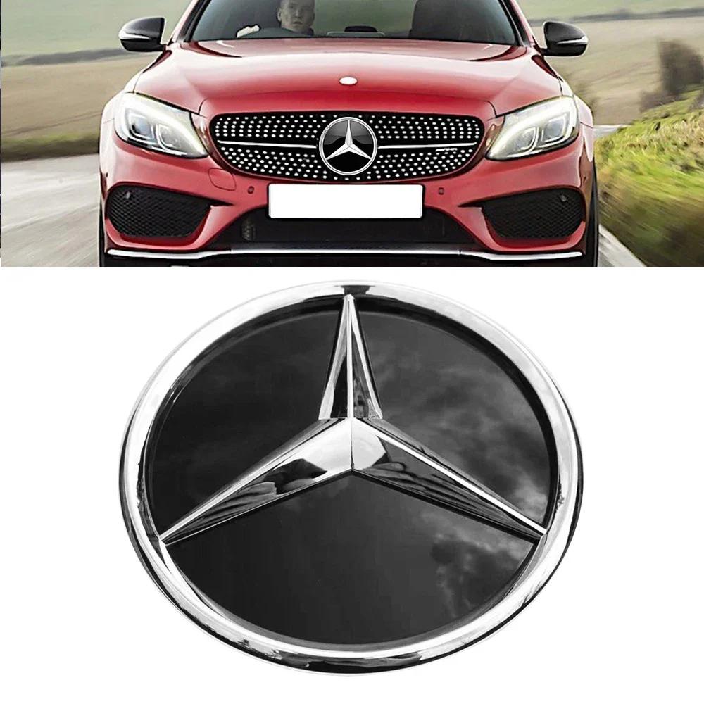 1pcs Front Grill Emblem tar Logo For Mercedes Benz A B W117 W176 C E S R SL ML GL GLA GLK-Class Mirror Illuminated Star Emblem BD1