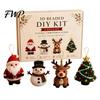 No Glue Beading Set 3D Beaded DIY Kit, Lifelike Christmas Animal Craft Set, Easy Kit for Beginners Handmade Embroidery Kids And Adults Holiday