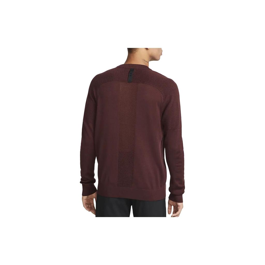 Nike Crew Neck Pullover Raglan Long Sleeve Sweatshirt Men Sweatshirt Brown Red CU9783-652