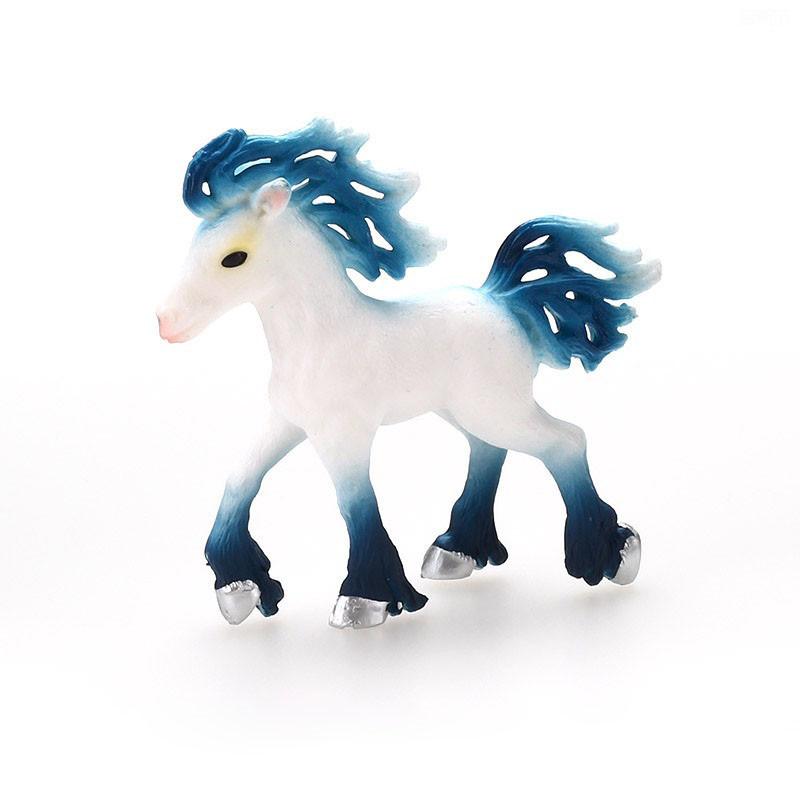 Красочная игрушка-единорог Симуляция Мини-модель животного Единороги Летающая лошадь Фигурка Модель Дикие фигурки Детские развивающие игрушки Фигурка