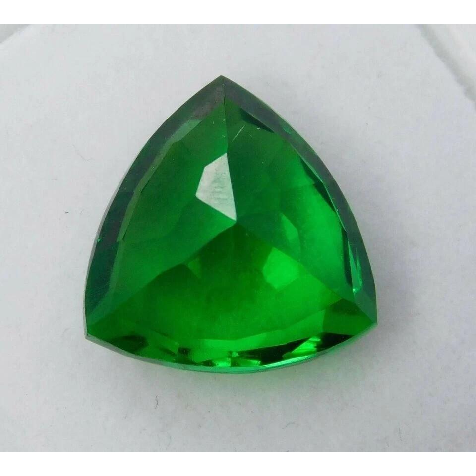Trillion Cut Natural Green Tsavorite Garnet 10-12 Ct Stunning Gemstone
