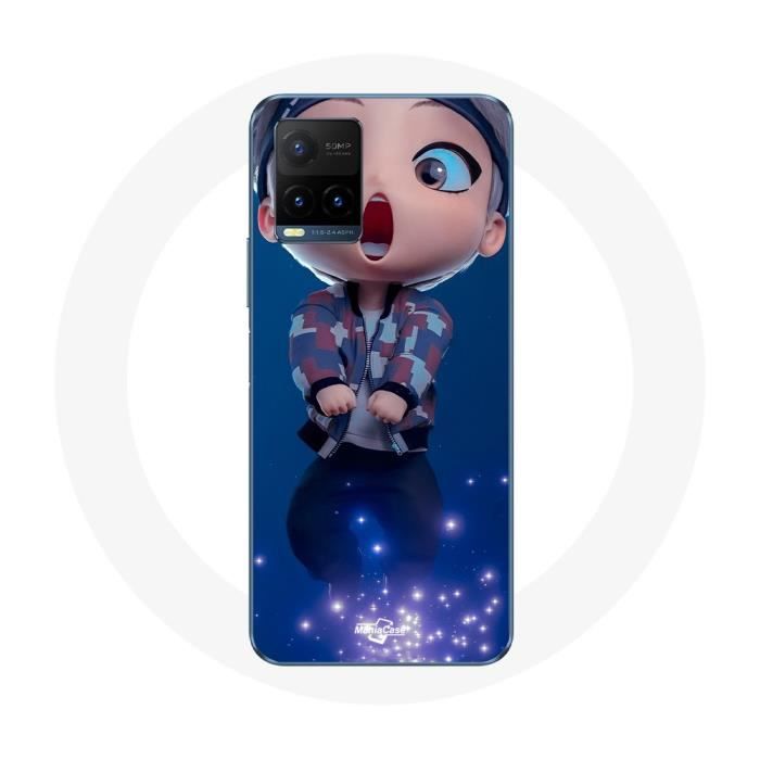 Чехол для Vivo Y21s 2021 / Y21 2021 BTS TinyTAN Анимация V Mic Drop