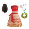 2 4 6 8 Yrs Kids Vaiana Clothing Set Role Playing Moana Disguise Princess Dress Up Pageant Apparel Beach Hawaii Frock