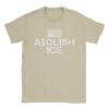 Abolish ICE America in Distress Inverted American Flag T Shirts Men Cotton Vintage TShirt Crewneck  Tees Short Sleeve Clothing
