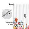 2Pcs, Curtains&Drapes Colorful Plants Watercolor Machine Washable (Without Rod) Art Deco Festive Ldeal For Kitchen Living Room