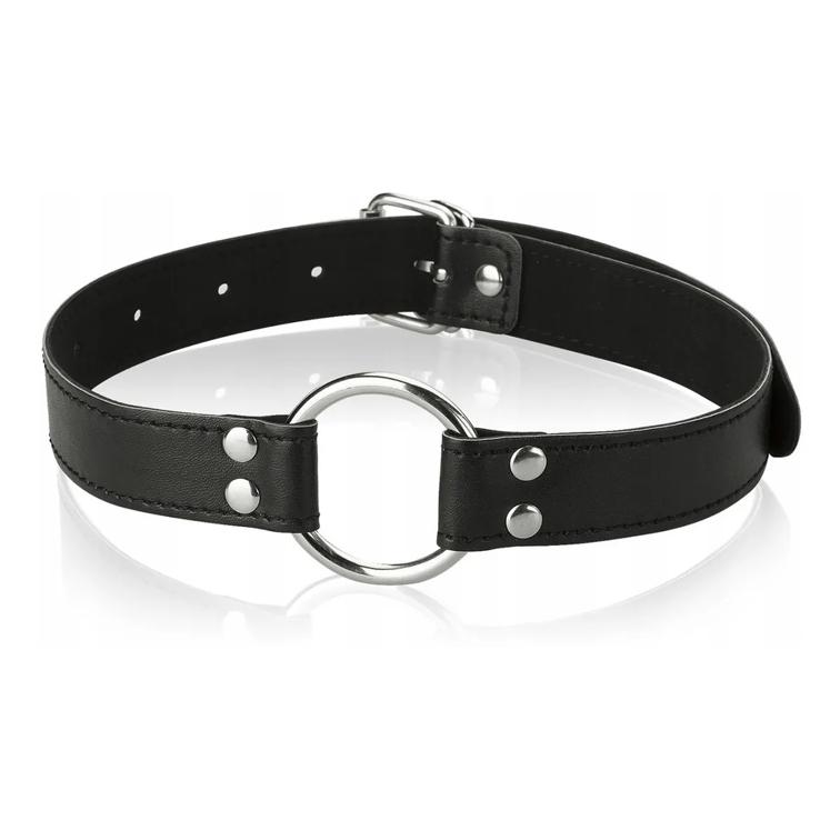 Open steel gag mouth gaper oral leather gadget gift fun DELICIOUSLY