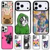 Чехол для телефона с милым мультяшным французским бульдогом для iPhone 17 Air 16 15 11 12 14 13 Pro Max Ударопрочный чехол