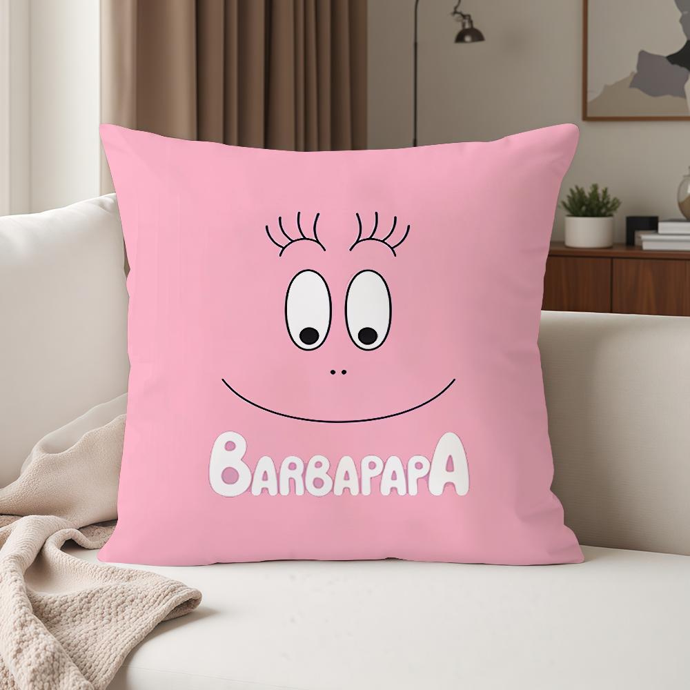 Anime B-Barbapapa Pillow Case Suitable For Bedrooms Living Rooms Cars Home Decoration