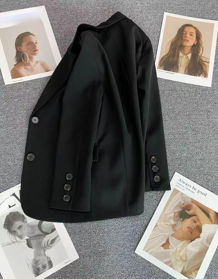 Новые модные офисные женские куртки больших размеров для женщин, темпераментные женские пиджаки, осенний повседневный пиджак с длинными рукавами, пальто