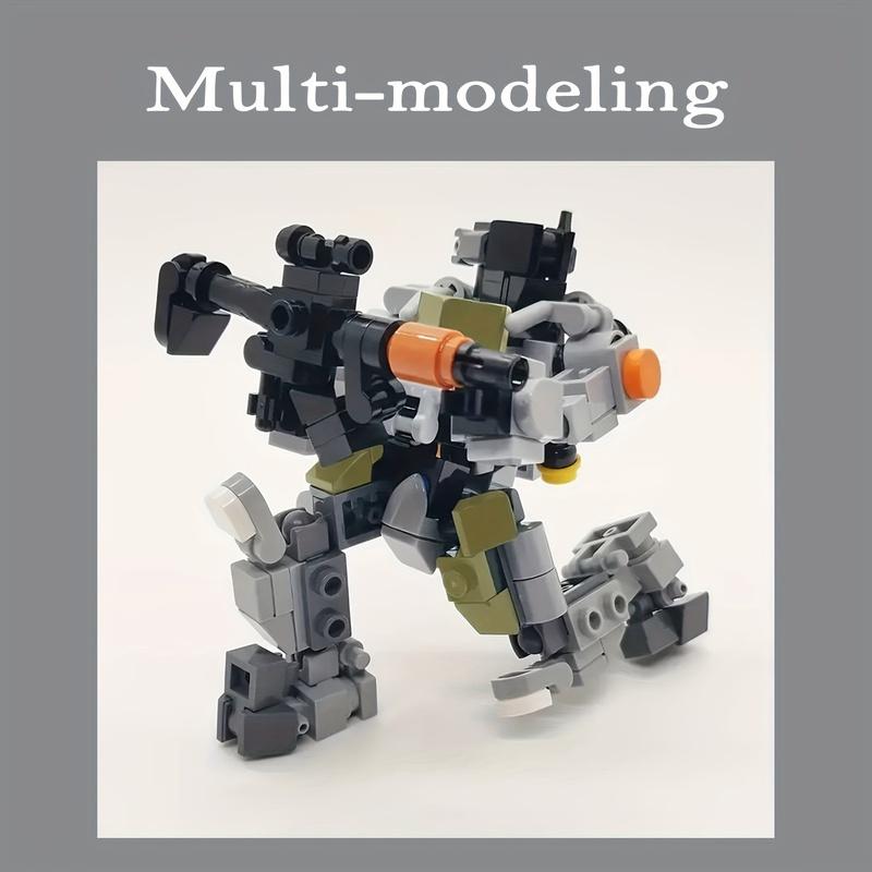 MOC Robot Building Kit Armor Action Figure Building Model Toy Collectible Toy For Kids Adults Christmas Birthdays Gift