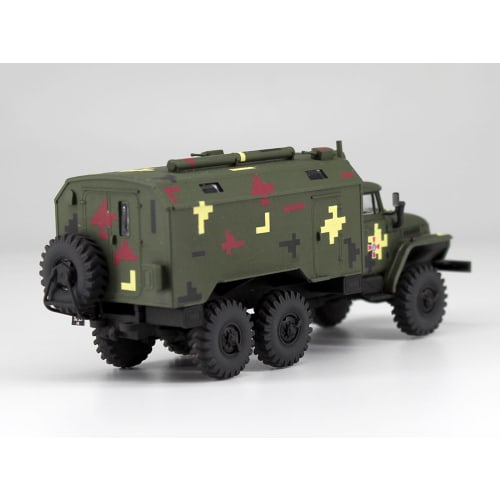 ICM 1/72 Scale Ukraine URAL-43203 Military Box Truck Plastic Model Kit 72709