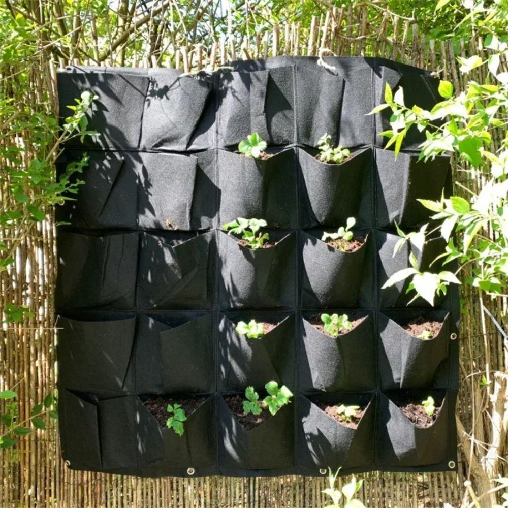 Felt Grow Bag Wall Hanging Planting Container Durable Flower Plant Pot Home Garden Supplies