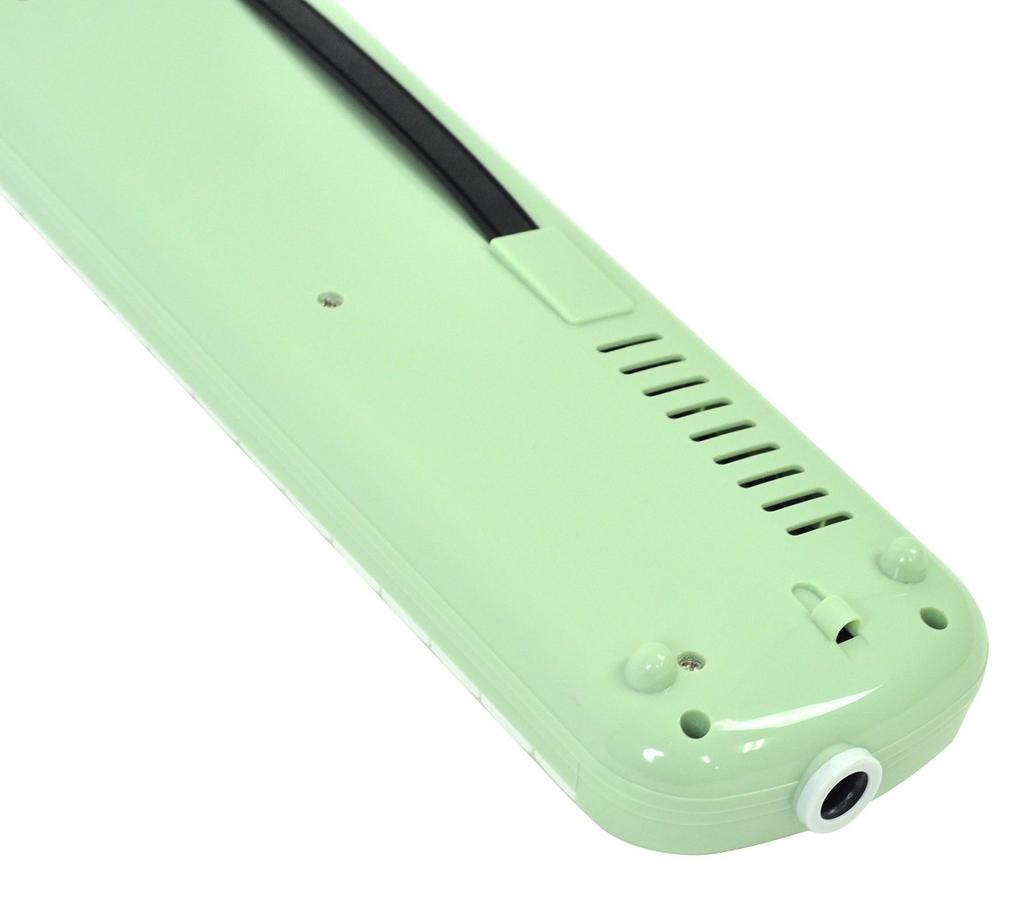KC Kyoritz Melody Piano Keyboard Harmonica 32 Keys Light Green Name Label P3001-32K/UGR (Do-Re-Mi Labels, Cloth, Included)