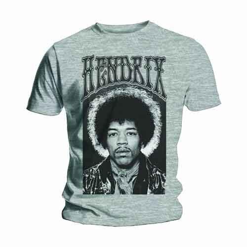 Jimi Hendrix Unisexs Halo Short Sleeve TShirt Grey Small