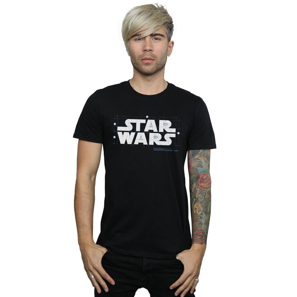 Star Wars Mens Final Design Logo T-Shirt