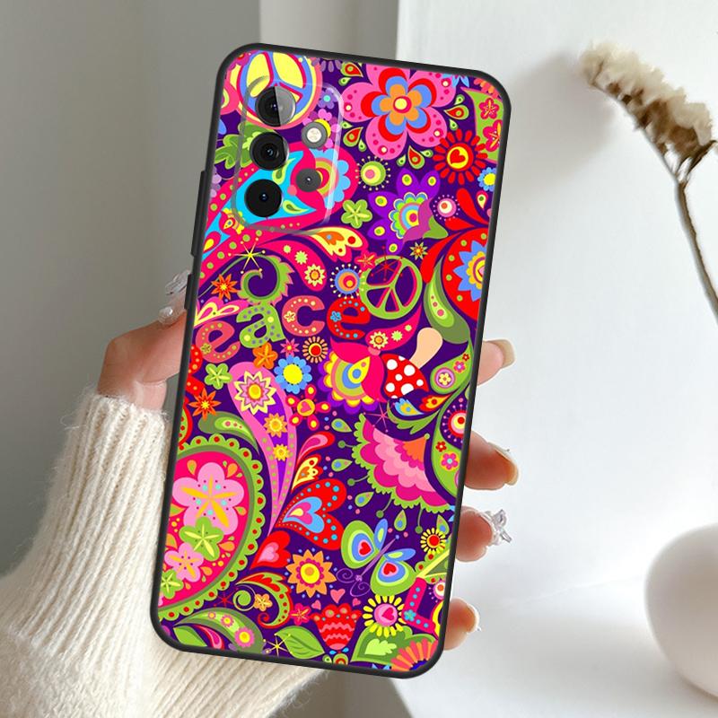 Хиппи Хиппи Психоделическое Искусство Мир Чехол Для Samsung Galaxy A52 A32 A12 A16 A26 A36 A56 A15 A35 A55 A34 A54 A13 A33 A53 A17 A06