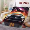 Mustang 2D Flat Pattern Flannel Blanket High quality All Seasons Warmth and Comfort Perfect for Christmas Gifts.MMT0918469