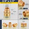 1/8" 1/4" 3/8" 1/2" 3/4" 1" BSP Латунные шестигранные ниппели с наружной резьбой (равные, переходные, прямые) для воды, масла, газа