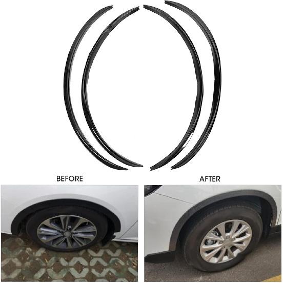 Накладка-губа на колесную арку, Защитная крышка от царапин, Прочная, Универсальная, 28,4 дюйма, для автомобилей, грузовиков, внедорожников, Черная