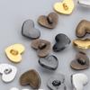 40 шт. 8 мм Пуговицы в форме сердца для кукол, DIY, Металлические, Ультра-маленькие пряжки, Пряжка для мини-кукольной обуви