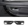 2pcs/Set Real Carbon Fiber Car Interior Door Handle Bowl Cover Trim For BMW 3 4 Series F30 F32 F35 316i 318i 320li 2013-