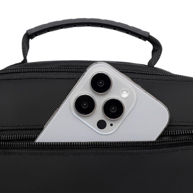 Мужская водонепроницаемая наплечная сумка - Большая вместимость, деловая/для отдыха, кроссбоди с многослойными карманами